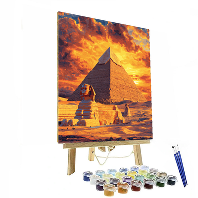 Pyramid Of Giza Paint By Color