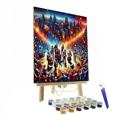 Vibrant Urban Jazz Vibe Paint By Number