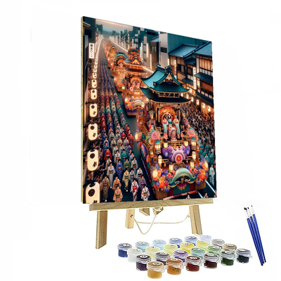 The Gion Matsuri - Kyoto, Japan Painting Number Kit