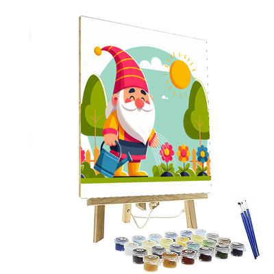 Happy Garden Gnome Numbered Painting Kits