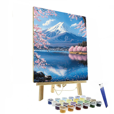 Mount Fuji - Honshu, Japan Numbered Painting Kits