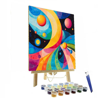 Wassily Kandinsky Inspired Planetary Dance  DIY Paint By Numbers