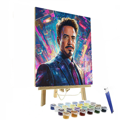 Robert Downey Jr.: The Iron Man Of Hollywood Magic Paint By Number