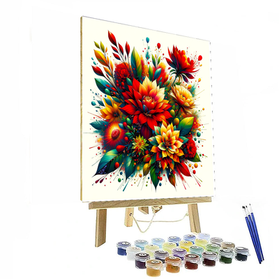 Floral Fantasia Painting Number Kit