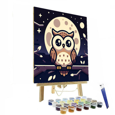 Curious Owl Observer DIY Paint By Numbers