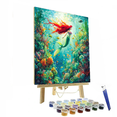 Ariel's Ocean Melody - Disney Inspired Painting By Numbers Kit