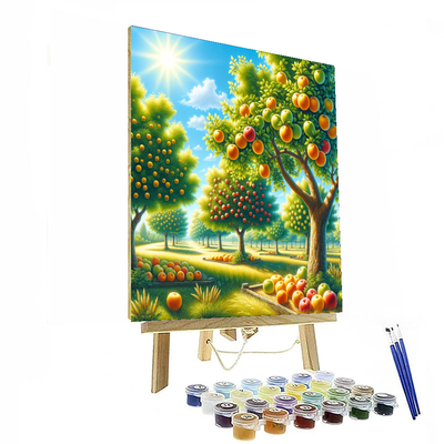 Sunny Orchard Delight Paint By Numbers Art