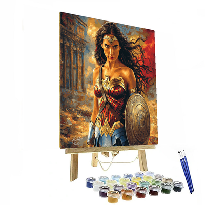 Gal Gadot: The Dazzling Warrior Princess Of Wonder Numbered Painting Kits