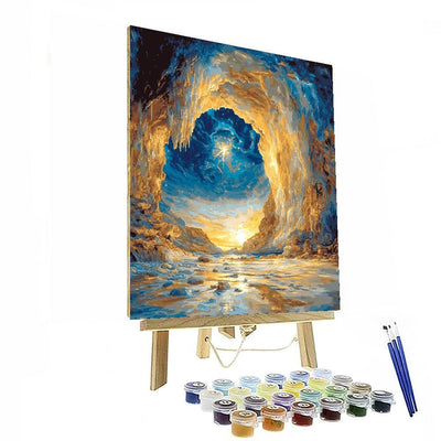 Michelangelo Inspired Luminous Cavern  Painting Number Kit