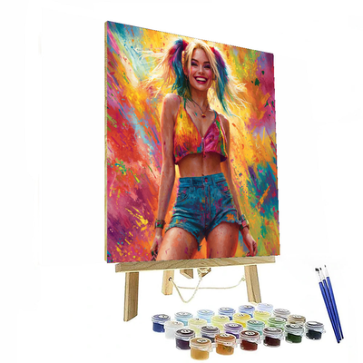 Margot Robbie: The Charismatic Queen Of Harley Quinn Numbered Painting Kits