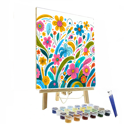 Blooming Whimsy Painting Number Kit