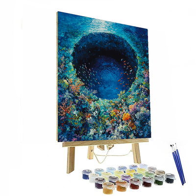 Blue Hole - Belize Painting By Numbers Kit