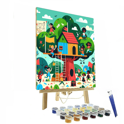 Treehouse Treasure Quest Numbered Painting Kits