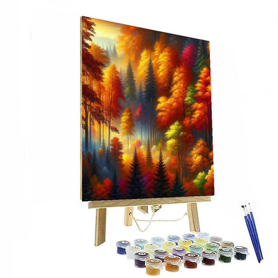 Wondrous Autumn Forest Paint By Color