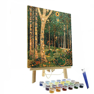 Klimt Inspired Magical Woods  Numbered Painting Kits