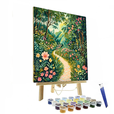 Henri Rousseau Inspired Magical Forest Path  Paint By Numbers Art