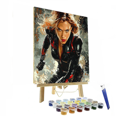 Scarlett Johansson: The Enigmatic Soul Of Black Widow Painting By Numbers Kit