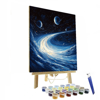 Vasily Klyukin Inspired Cosmic Celestial Dance  DIY Paint By Numbers