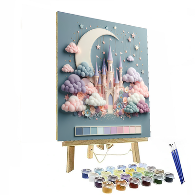 Fairytale Castle In Clouds Paint By Numbers Kits