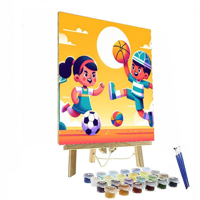 Sports Day Fun Paint By Numbers