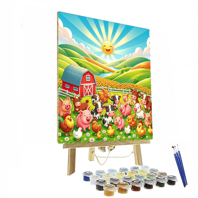 Creative Farmyard Adventure Painting Number Kit