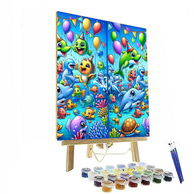 Underwater Party DIY Paint By Numbers