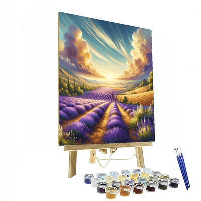 Rural Beauty Of Lavender Fields Paint By Numbers Kits