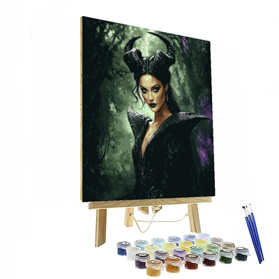 Angelina Jolie: Embracing The Strength Of Maleficent Paint By Color