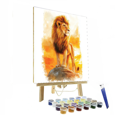 Simba's Royal Pride - Disney Inspired Paint By Numbers Art