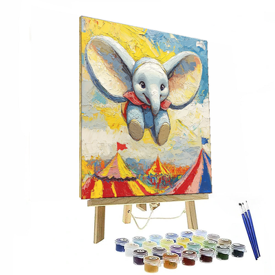 Dumbo's Magical Circus Adventure - Disney Inspired Painting By Numbers Kit