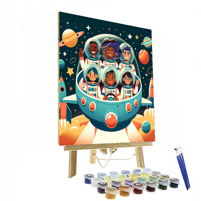 Space Adventure Crew Paint By Number