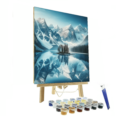 Serene Alpine Landscape Paint By Color