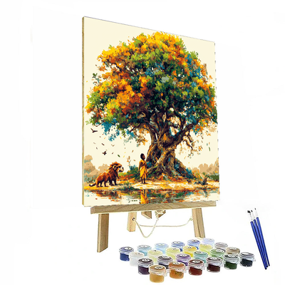 Rafiki's Wisdom Tree - Disney Inspired Painting Number Kit