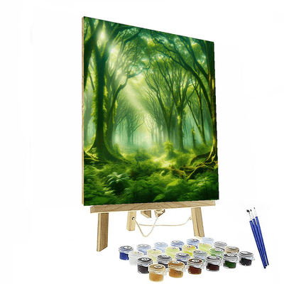 Enchanted Tree Grove Paint By Color