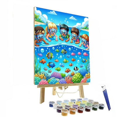 Tropical Lagoon Expedition Painting Number Kit