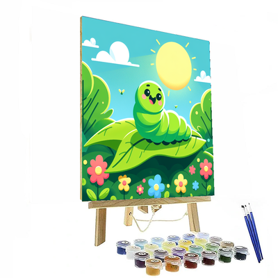 Merry Caterpillar Paint By Numbers