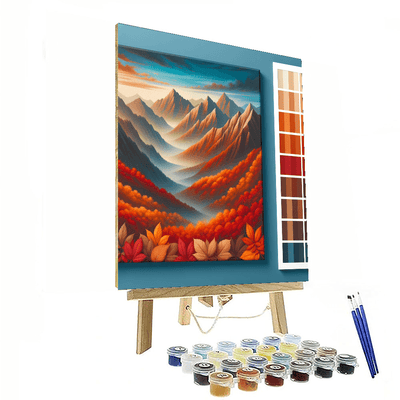 Majestic Autumn Mountains Paint By Numbers