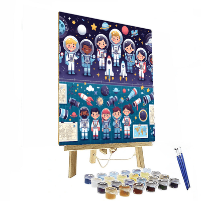 Cosmic Discovery Team Painting Number Kit