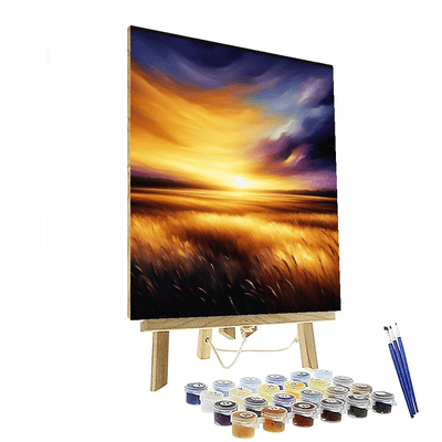 Enchanted Sunset Prairie Number Painting