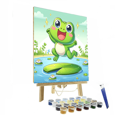 Funny Frog Painting By Numbers Kit