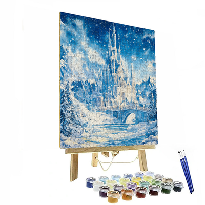 Frozen Enchantment 3d Puzzle - Disney Inspired Number Painting