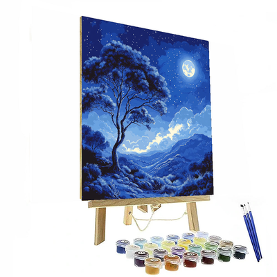 Henri Rousseau Inspired Lunar Dreamscape  Numbered Painting Kits