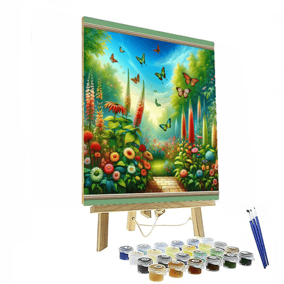 Whimsical Garden Scenes Painting By Numbers Kit