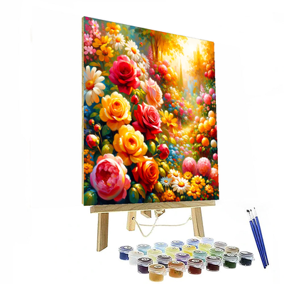 Dreamy Floral Burst Numbered Painting Kits