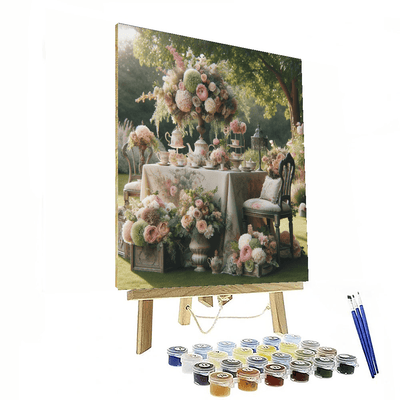 Garden Tea Time Paint By Numbers Art