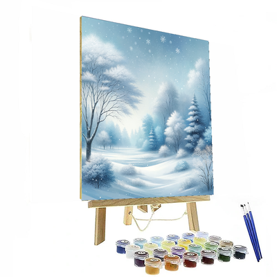 Winter Wonderland Bliss Number Painting