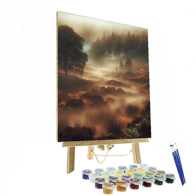 Mystical Foggy Moorland Paint By Numbers