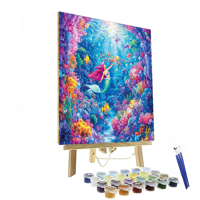 Ariel's Undersea Celebration - Disney Inspired Numbered Painting Kits