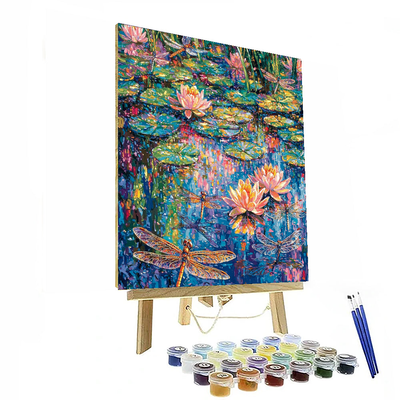 Pierre Bonnard Inspired Mystical Dragonflies  Paint By Numbers Kits