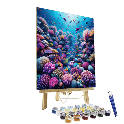 Vivid Coral Reef Numbered Painting Kits